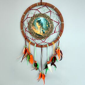 Dreamcatcher (Medium) - Fairy Dream Wolf & Cub