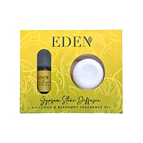 Gypsum Stone Diffuser & Oil Set - Lemon & Bergamot