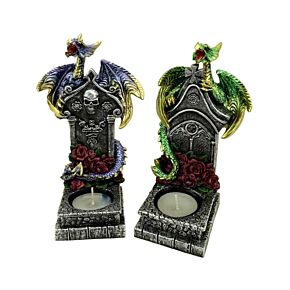 Tea Light Candle Holder - Dark Legends Guardian of the Dead 