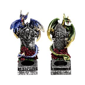 Tea Light Candle Holder - Dark Legends Guardian of the Dead 