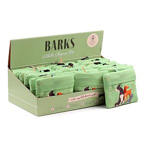 Handy Foldable RPET Shopping Bag - Barks Dog
