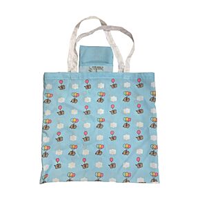 Handy Foldable RPET Shopping Bag - Pusheen the Cat Balloons