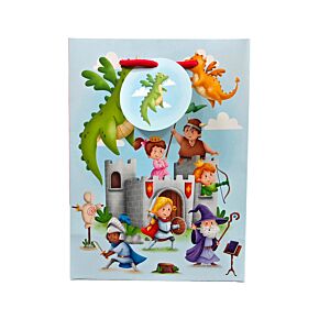Gift Bag (Medium) - Knights & Dragons