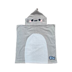 Kids Hooded Towel - Adoramals Archie the Shark