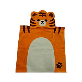 Kids Hooded Towel - Adoramals Alfie the Tiger