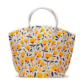 Jute Beach Bag - Buttercup Pick of the Bunch