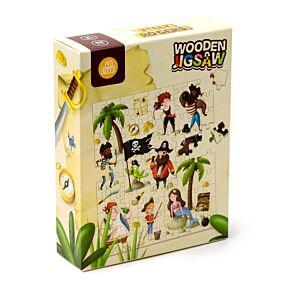90pc Wooden Jigsaw Puzzle - Jolly Roger Pirates
