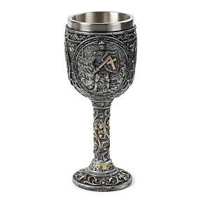 Decorative Goblet - Knight and Castle