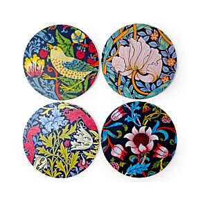 Set of 4 Cork Novelty Coasters - William Morris Set of 4 Cork Novelty Coasters - William Morris
