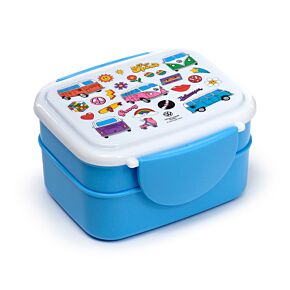 Bento Clip Lock Lunch Box with Cutlery - Volkswagen VW T1 Camper Bus Retro