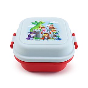 Bento Clip Lock Snack Lunch Box - Knights & Dragons