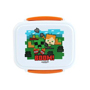 Bento Clip Lock Lunch Box with Cutlery - Minecraft SSS BOOM