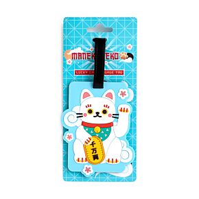 PVC Luggage Tag - Maneki Neko Lucky Cat