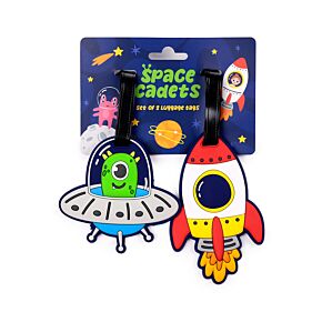 PVC Luggage Tag Set of 2 - Space Cadet