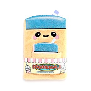Plush A5 Notebook with Pouch & Mini Notebook - Foodiemas Bubble Tea