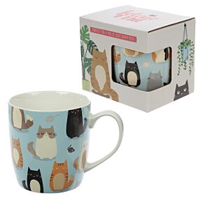Porcelain Mug - Feline Fine Cat