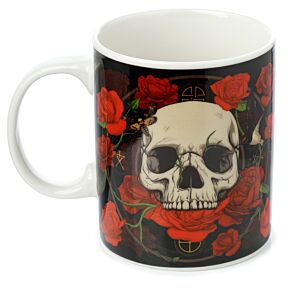 Porcelain Mug - Skulls & Roses