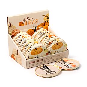 5 Piece Round Manicure Set - Autumn Harvest