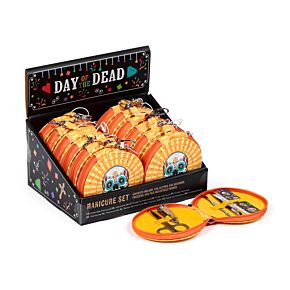 5 Piece Round Manicure Set - Day of the Dead