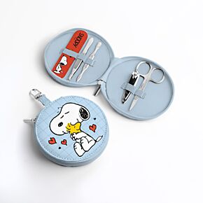 5 Piece Round Manicure Set - Peanuts Snoopy & Woodstock 5 Piece Round Manicure Set - Peanuts Snoopy & Woodstock