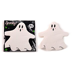 Pack of 12 Napkins - Halloween Ghost