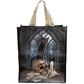Durable Reusable Shopping Bag - Lisa Parker Spirits of Salem Cat