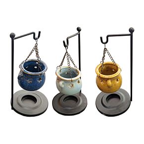 Hanging Porcelain Oil Burner - Eden Cauldron