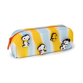 Silicone Pencil Case with Charms - Peanuts Snoopy & Woodstock