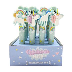 Multi Colour Pen (6 Colours) - Unicorn Magic