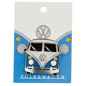 Fun Volkswagen VW T1 Camper Bus Blue Enamel Pin Badge