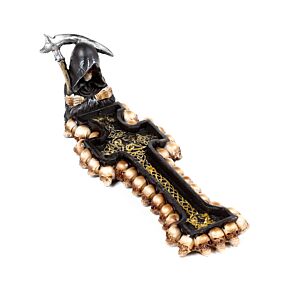 Decorative Incense Burner - Reaper Death Cross