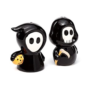 Ceramic Salt & Pepper Set - Skull Boy & Ghost Boy