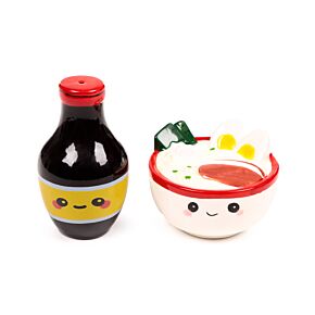 Ceramic Salt & Pepper Set - Nori the Ramen Foodiemals