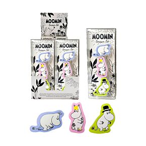 Eraser 3 Piece Set - Moomin Garden