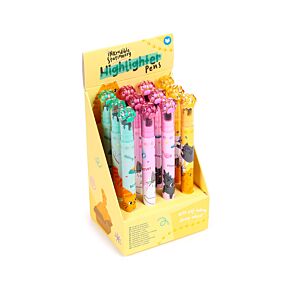 Highlighter 2-in-1 Stamp Wheel Pen - Beans & Co Cats Highlighter 2-in-1 Stamp Wheel Pen - Beans & Co Cats