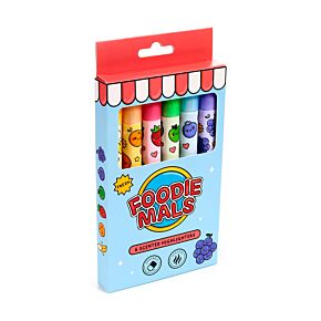 Scented Erasable Highlighter Set of 6 - Foodiemals Fruit Scented Erasable Highlighter Set of 6 - Foodiemals Fruit