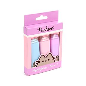 Shaped Top Highlighter Set of 3 - Pusheen the Cat Shaped Top Highlighter Set of 3 - Pusheen the Cat
