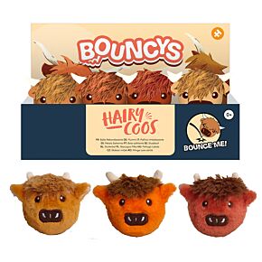 High Bounce Plush Ball Toy - Hairy Coos Highland Coo