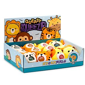 Queasy Squeezies Fidget Toy - Adoramals Zoo Lion, Giraffe, Monkey, Tiger