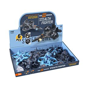 Kids Friction Action Toy - Stealth Fighter