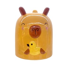 Novelty Upside Down Ceramic Mug - Capybara