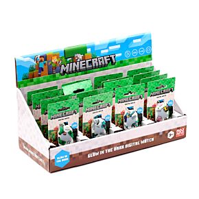 Silicone Digital Watch - Minecraft Glow in the Dark