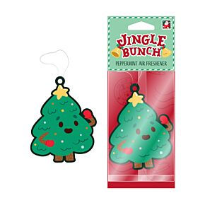 Air Freshener - Peppermint Scented Jingle Bunch Christmas Tree