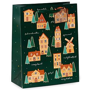 Christmas Gift Bag (Large) - Gingerbread Lane