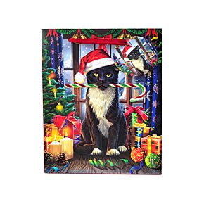 Christmas Gift Bag (Medium) - Lisa Parker Christmas Krampus Cat