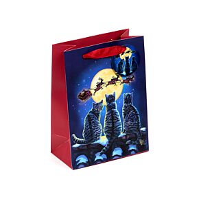 Christmas Gift Bag (Medium) - Lisa Parker Christmas Cats