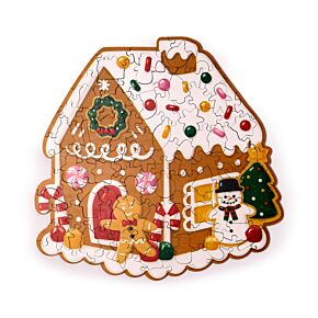 130pc Wooden Jigsaw Puzzle - Christmas Gingerbread Baker Street 