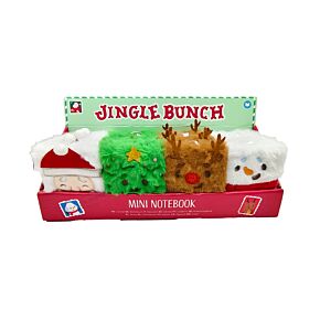 Plush A7 Notebook - Jingle Bunch Christmas