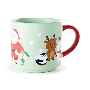 Large Porcelain Mug - Christmas Jingle Bunch