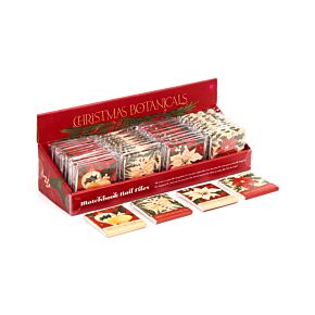 Nail File Matchbook - Christmas Botanicals